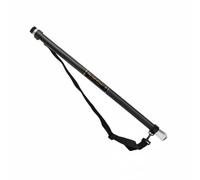 KiBcsLic Manico Rete Pesca Telescopico Portatile Asta con Cinghia Leggero Asta Pieghevole da Pesca, Canna Nuda Nera 6M Di 2a Generazione + Tracolla
