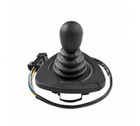 KiBcsLic Maniglia di Comando Facile da Installare | Nero, pomello di Comando con Soffietto, Compatibile, Leva Del Joystick, per Riparazione e Manutenzione, Magazzino, 7919040041 Croce