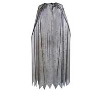 KiBcsLic Mantello da Strega con Ragnatela per la Festa Medievale di martedì Grasso per, Argento Nero