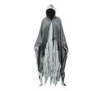 KiBcsLic Mantello di Halloween, Mantello Medievale di Halloween per Uomini e Donne, Stanza di Fuga Unisex, Grigio