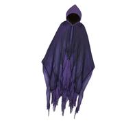 KiBcsLic Mantello di Halloween, Mantello Medievale di Halloween per Uomini e Donne, Stanza di Fuga Unisex, Viola