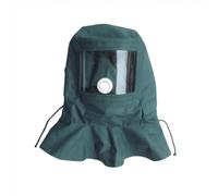 KiBcsLic Maschera con Visiera Resistente | Anti-Sabbia, Cappuccio Protettivo con Visiera, Protettiva, per Verniciatura a Spruzzo, Verniciatori