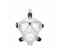 KiBcsLic Maschera Facciale Subacquea Maschera Integrale Scuba Visiera Sub Schermo Facciale per Respirazione Unificata con Lenti , Trasparente , Maschera Facciale Completa Trasparente
