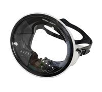 KiBcsLic Maschera per Snorkeling E Sub Lenti Ad Alta Definizione Cornice Ampia E Resistente Silicone Comodo E Impermeabile Adatta per Uomo Donna Appassionati, Cornice Bianca