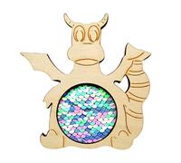 KiBcsLic Materiale per La Lavagna Sensoriale, Accessorio Fai-da-Te, Giocattoli in Legno per La Prima Infanzia, Paillettes Lisce, Giocattolo per Atti, Multicolore