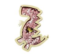 KiBcsLic Materiale per La Lavagna Sensoriale, Accessorio Fai-da-Te, Giocattoli in Legno per La Prima Infanzia, Paillettes Lisce, Giocattolo per Atti, Rosa