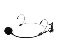 KiBcsLic Microfono Ad Archetto Da Testa Auricolare Professionale E Confortevole con Doppio Gancio Regolabile E Spina Da 3.5mm Adatto per Cantanti E S, Nero