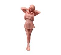 KiBcsLic Miniatura di Ragazza, Modello in 1:64, Mini Modello, Oggetto di Scena, Decorazione per diorami, Giardino delle Fate, Personaggio, Regalo, Non Dipinto