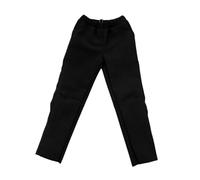 KiBcsLic Miniatura Uomo Trousers Pantaloni Figurina Prop Abbigliamento Tessuto Morbido dal Look Moda Adatto a Esposizione Collezionismo Display Action Figure S, Nero