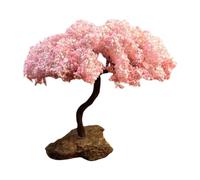 KiBcsLic Modello di Albero di Ciliegio in Fiore Mini Albero Artificiale Ornamentale per Ferrovie