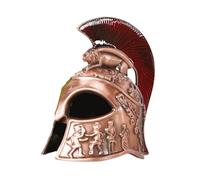 KiBcsLic Modello di Elmo da Samurai, Pezzo Decorativo per Il Tema Medievale, Rosso Antico