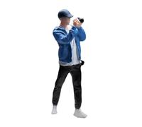 KiBcsLic Modello di Figura da Collezione in Scala 1:64 per L'arredamento della Scrivania E della Camera da Letto, Fotografare Il Ragazzo
