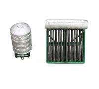 KiBcsLic Modello di Scaldacqua rmico Serbatoio Sul tto Realistico Modello 1/64 di Scaldacqua Solare Flessibile per Esposizioni Paesaggi, Verde