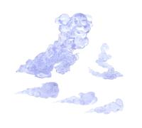 KiBcsLic Modello Effetto Fumo per Bambole Mobili, Parte Figure, Accessorio per Soggiorno