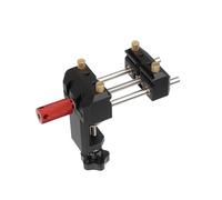 KiBcsLic Morsa da Banco Mini Vise Strumento Hardware Corpo in Alluminio Componenti in Ottone Funzione di Serraggio Regolabile Design Compatto Adatta per Fissaggio Modellismo Banco da Lavoro, Nero