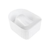 KiBcsLic Nail Soaking Bowl Recipiente per Ammollo Unghie Ciotola Manicure Vaschetta Smalto Materiale Resistente PP Facile Da Trasportare Adatto per Uso Domesti, Bianco