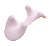 KiBcsLic Neck Cuscino Cervicale Dispositivo Massaggiante Portatile Antiscivolo Strumento Manuale Caucciù Adatto per Casa Viaggio Ufficio Relax, Rosa