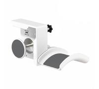 KiBcsLic Organizer da Scrivania senza Fori Ottimizza lo Spazio Supporto Laterale da Scrivania Robusto e Durevole per Giocatore, Ufficio, White