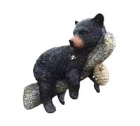 KiBcsLic Orso su Un Albero, Grazioso Supporto da Parete in Resina, Cucciolo D'orso, Statua Che Abbraccia L'Albero