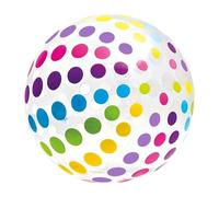 KiBcsLic Pallone da Spiaggia Giocattolo da Piscina Palla Gonfiabile Gioco di Gruppo Accessorio Estivo in PVC Robusto Adatto per Divertimento E Att, Palla a Pois
