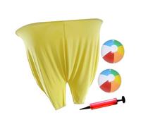 KiBcsLic Pantaloni della Nonna, Attrezzature per Giochi all'aperto per Famiglie e Gruppi, interazione tra Genitori e Figli, Giallo