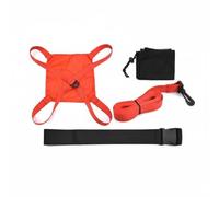 KiBcsLic Paracadute Resistenza Nuoto Pieghevole e Portatile Paracadute da Traino per Nuoto Resistente Agli Strappi per Bambini, Atleti, Piscina, Rosso, 20CM