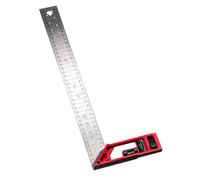 KiBcsLic per Falegnameria con Impugnatura Antiscivolo Righello Angolare in Alluminio con Da Carpentiere Utensile Metrico Adatto a Restaur, 40 Cm