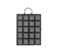 KiBcsLic per Piante Sospese con Maglie E Maniglia Posteriore con Viti Laterali per Fissaggio Stabile Pareti E Rotaie Adatto per Serre E Spazi Ridotti, 27x21cm
