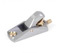 KiBcsLic Pialletto da Finitura Resistente Pialletto Manuale Ergonomico Pialla a Mano per Hobbisti, Falegnameria, 105 39 52mm, Pialla In Alluminio A Basso Angolo Argento
