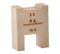 KiBcsLic Piano Nero Misuratore Altezza Tasti Blocchetto Legno Accessorio Accordatura Strumento Musicale Funzione Stabile Adatto Tecnici Studenti Casa Riparazio, 12.5 Mm