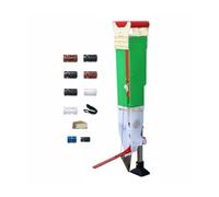 KiBcsLic Piantatore di Semi Multifunzione Seminatrice di Precisione Multiuso Attrezzo da Campo, 8 Ruote Di Semina + Righello, Semina A Ugello Singolo, Verde
