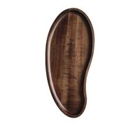 KiBcsLic Piatto Dessert Vassoio Legno Vassoio Portata Vassoio Colazione Piatto Frutta in Legno Robusto Dalla Linea Moderna Adatto per Bar Cucina Domestica Fest, Forma di Mango