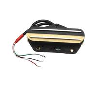 KiBcsLic Pickup per Chitarra Elettrica con Design a Doppia Guida, Nero Giallo 16k