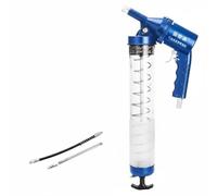 KiBcsLic Pistola per Grasso Pneumatica Impugnatura Antiscivolo Ingrassatore Ad Pressione Pneumatica Pressurizzata Portatile Pompa Pneumatica per Grasso, Barrel Trans Non-rot