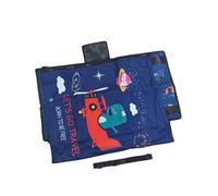 KiBcsLic Poggiapiedi per bambini, lettino da viaggio per bambini piccoli, compatto, poggiapiedi per in aereo, amaca per la maggior parte dei sedili degli, Blu