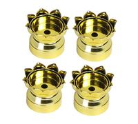 KiBcsLic Portacandele a forma di loto, 4 pezzi, portacandele votivi per feste, per cena, sala da pranzo, hotel, armadietto