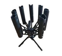 KiBcsLic Portacanne da Pesca Girevole, Accessorio per La Pesca, Adatto a Canne con Mulinello