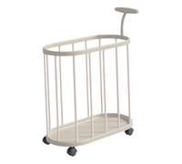 KiBcsLic Portaoggetti Portaoggetti Palestra Organizer Attrezzatura Contenitore Ruote Capienza Elevata Materiali Impermeabili Adatto per Casa Palestra Club, Bianco
