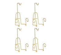 KiBcsLic Portata Tazza Elegante Stand Espositore per Tazze Da Tè Metallo Organizzatore Ripiano Scolapiatti Porta Piatti Adatto a Regalo Decorazione, Crimpatura Dell'oro