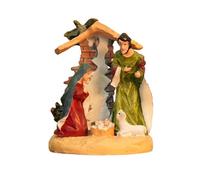 KiBcsLic Presepe di Natale Figurina Ornamento Decorazione Sacra Famiglia Statuetta da Collezione Robusta Adatto per Regalo di Feste E per Lo Spirito Natalizio, Style C
