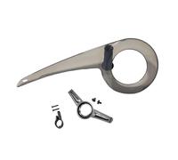 KiBcsLic Protezione Catena Bici, Accessori Universali per Guarnitura, Clear Black Tail Fix