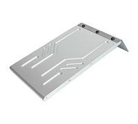 KiBcsLic Protezione Telaio Auto RC Piastra Paracolpi Assale Accessorio Sostituzione Alluminio Installazione Facile Adatta Uso Fuoristrada Manutenzione Modellis, Argento