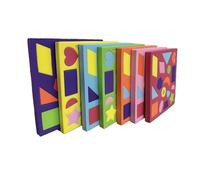 KiBcsLic Puzzle di Forme da 7 Pezzi - Giocattolo Educativo per Bambini in età Prescolare per Imparare a Riconoscere Le Forme - Rompicapo