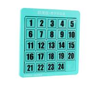 KiBcsLic Puzzle Logico, Rompicapo a Scorrimento, Gioco di Blocchi Scorrevoli, Puzzle Digitali Educativi, Giocattoli per Il Gioco, Compleanno, Giochi di Abbinam, 24 cubi Verdi