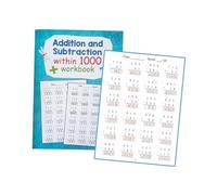 KiBcsLic Quaderno di Matematica con Addizione E Sottrazione per Bambini Dai 6 Anni in Su, Classi Dalla 1a Alla 5a