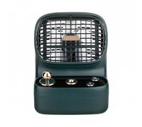 KiBcsLic Raffrescatore Ad Acqua Retrò 3 Velocità Regolabili Ventilatore Nebulizzatore da Scrivania Portatile Ventilatore Ricaricabile con Umidificatore, Verde