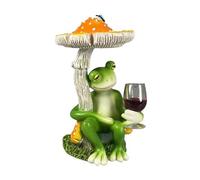 KiBcsLic Rana Decorativa in Resina Statuina Divertente per Tavolo Adatta a Decorazione Interni Regalo, Giallo