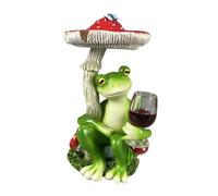 KiBcsLic Rana Decorativa in Resina Statuina Divertente per Tavolo Adatta a Decorazione Interni Regalo, Rosso