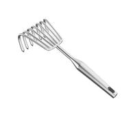 KiBcsLic Rastrello a Mano per Giardinaggio con Impugnatura ergonomica, Strumento Robusto per la rimozione delle Erbacce, in Acciaio Inossidabile, 7 Denti