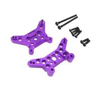 KiBcsLic RC Shock Towers Set Metallo per Carro RC 1 14 Frontale Posteriore Staffa Ammortizzatore Vano Montaggio Adatto per Ricambio Modellismo Riparazione Vei, Viola